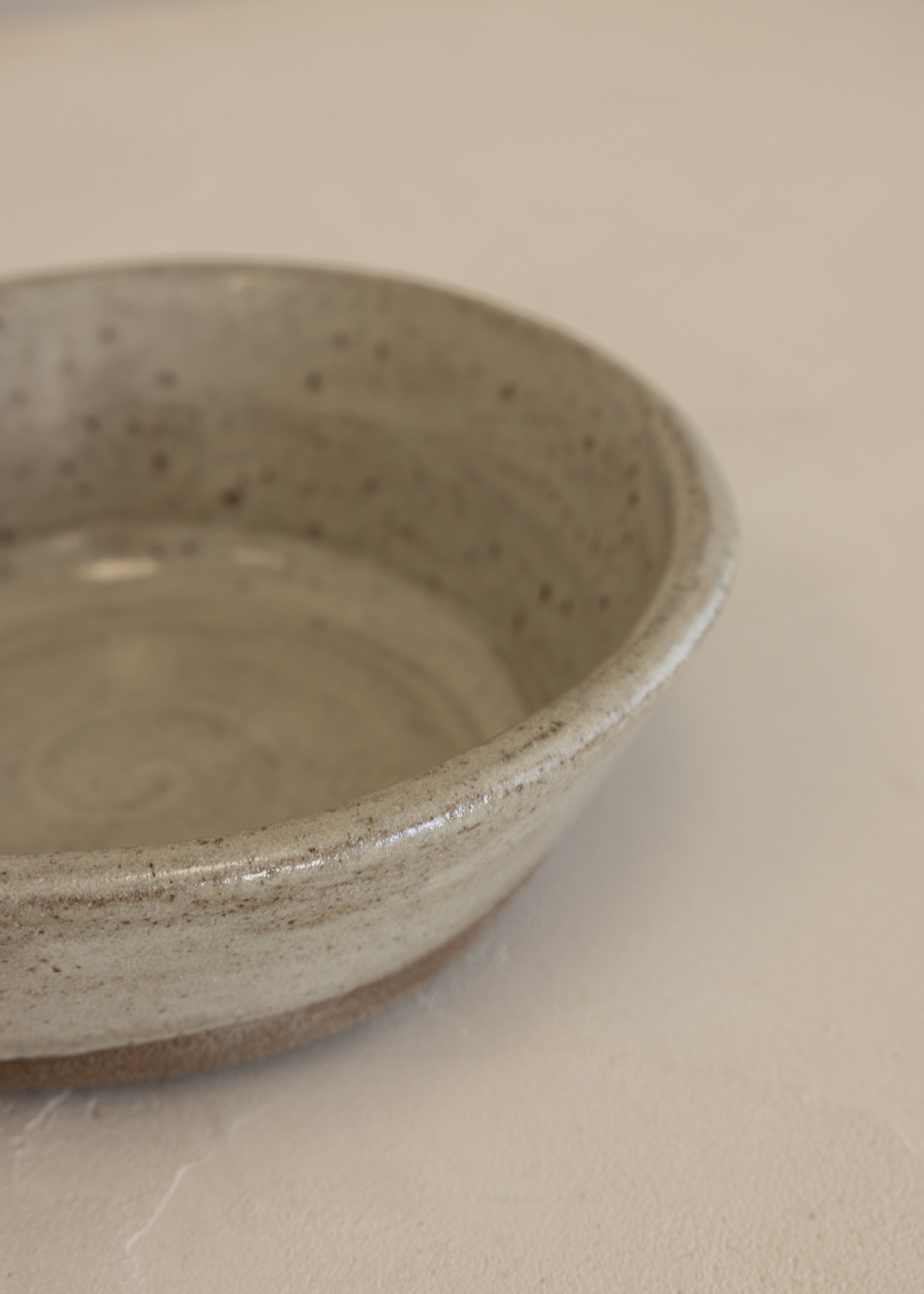 Rustic Ivory Serving Bowl -SECONDS . they are slightly warped. marked down from 80.00 to 45.00