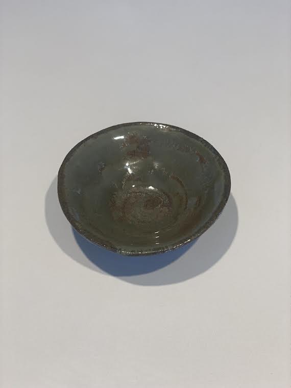 Salt Bowl / Dip Bowl - Green Moss - seconds  $20.00 now $10.00
