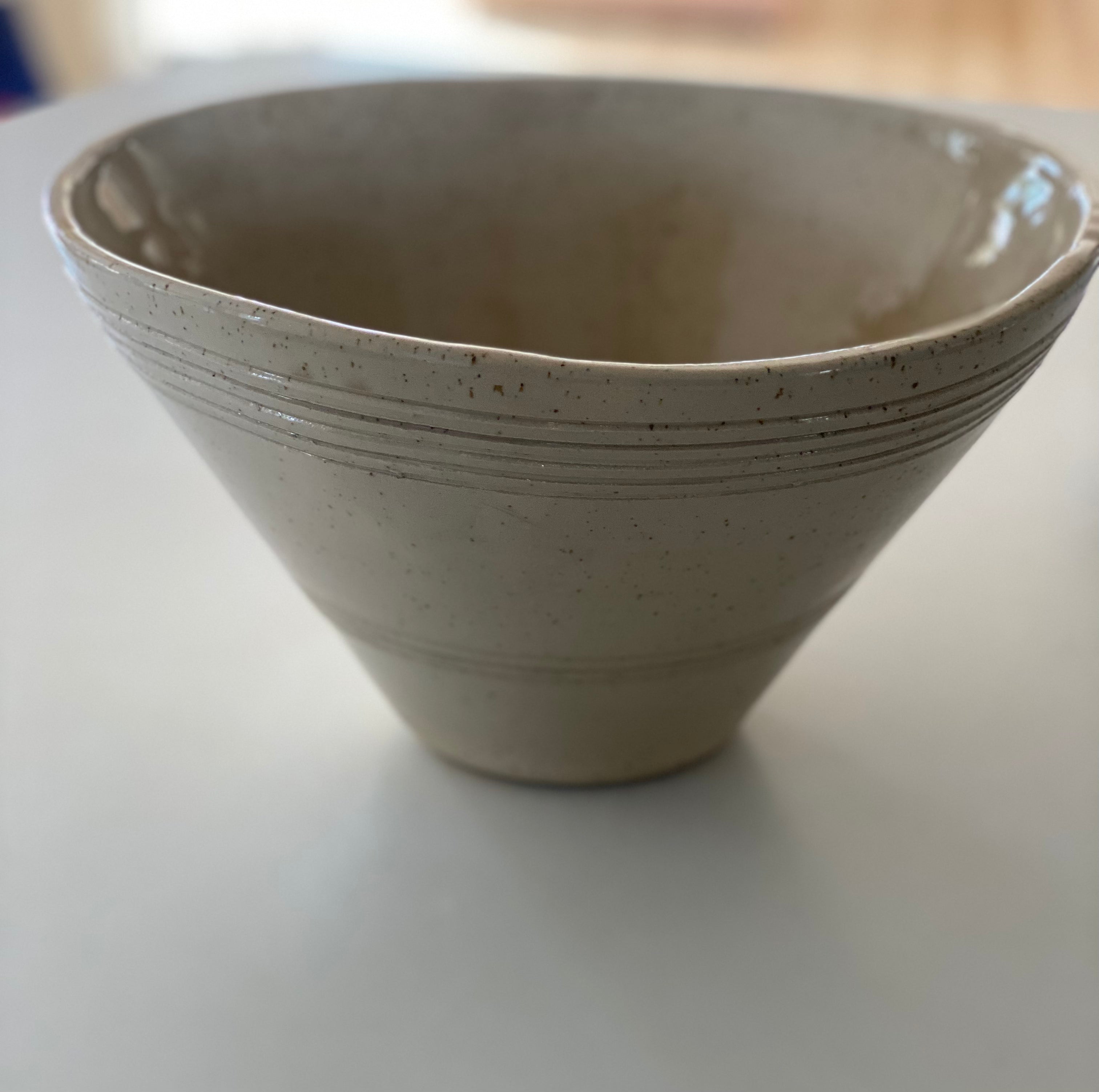 Decorative Bowl - Speckled Cream SECONDS -40.00