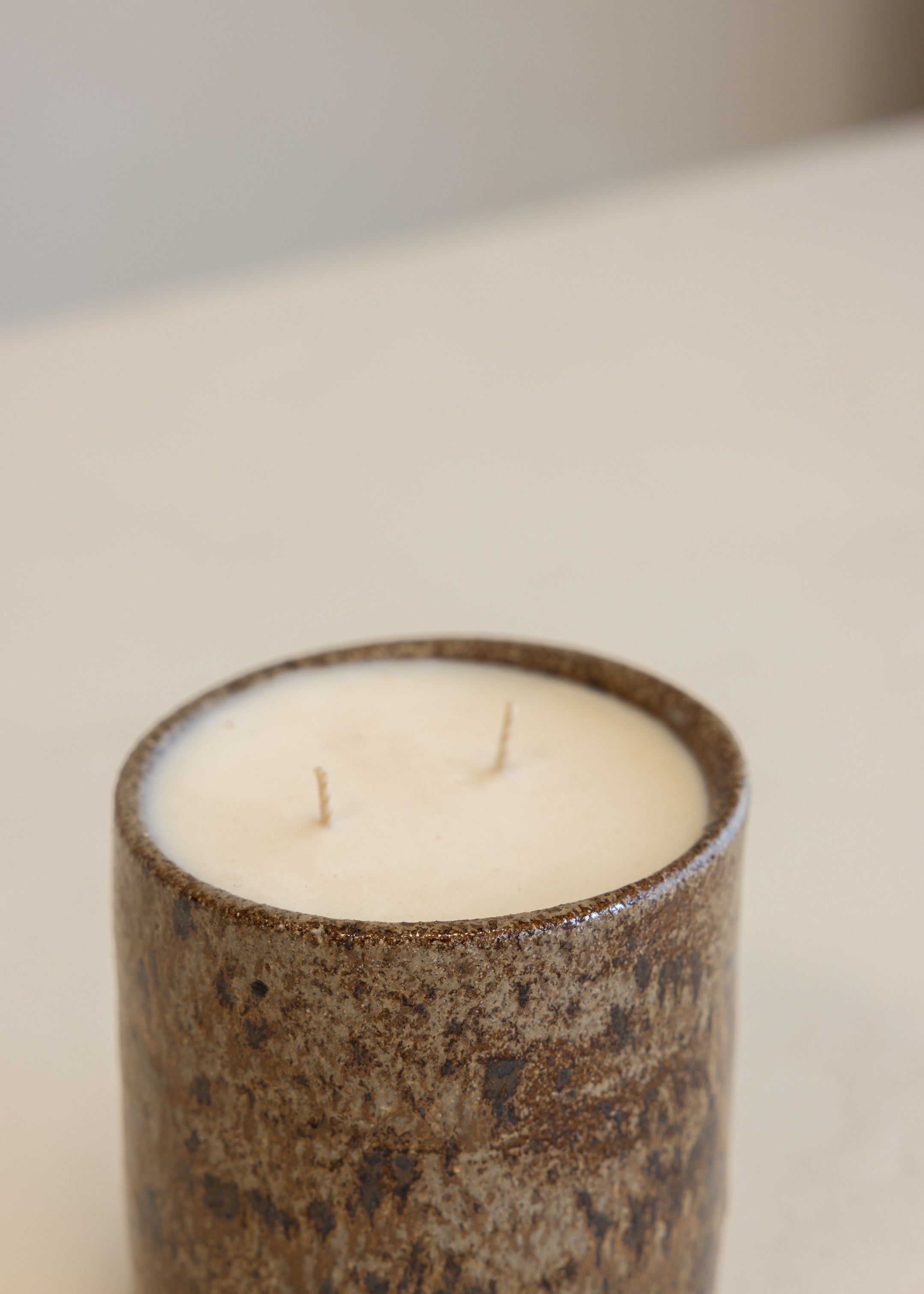 Large Tall Candle - Rustic Gold