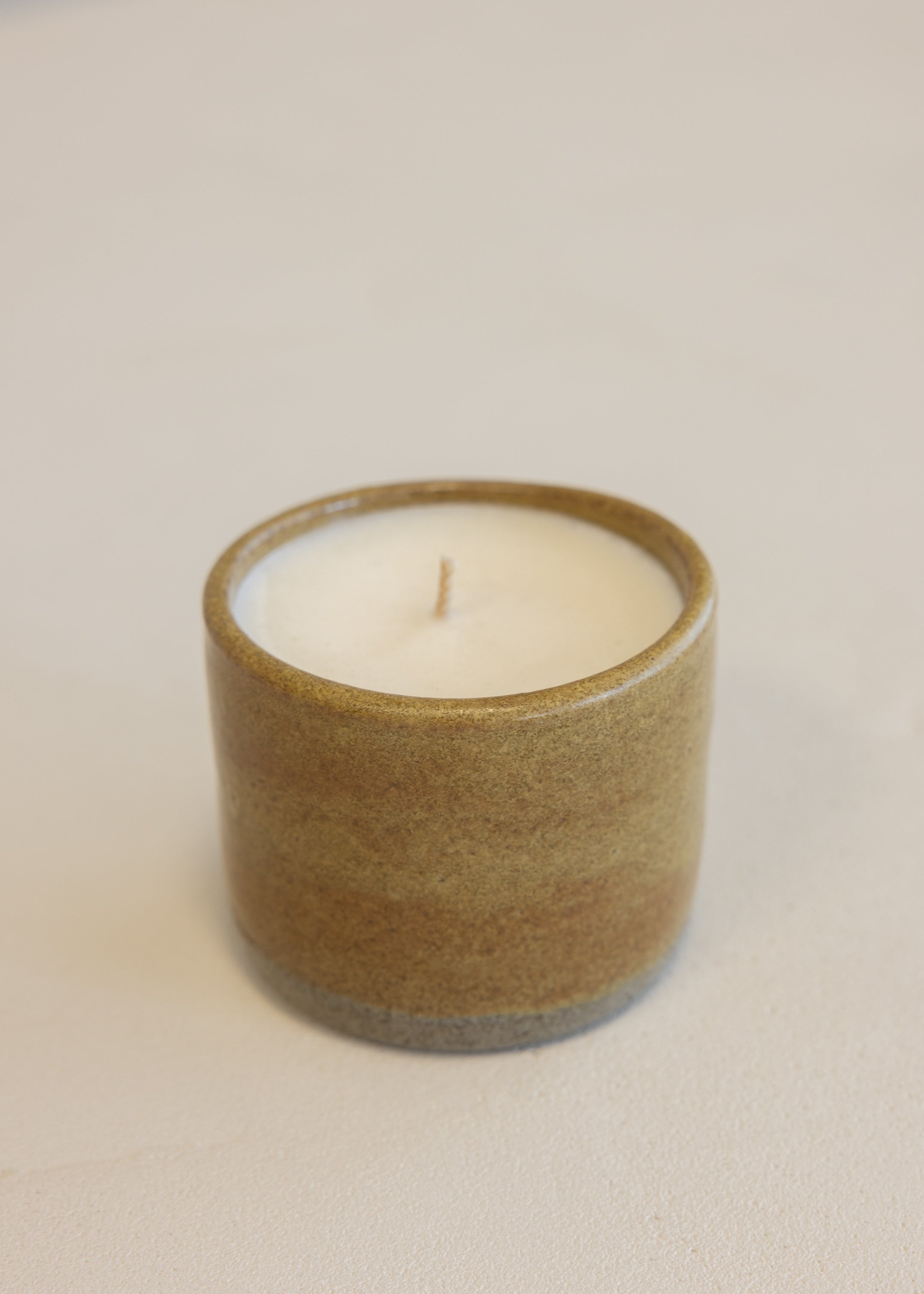 Small Candle - Rustic Mustard