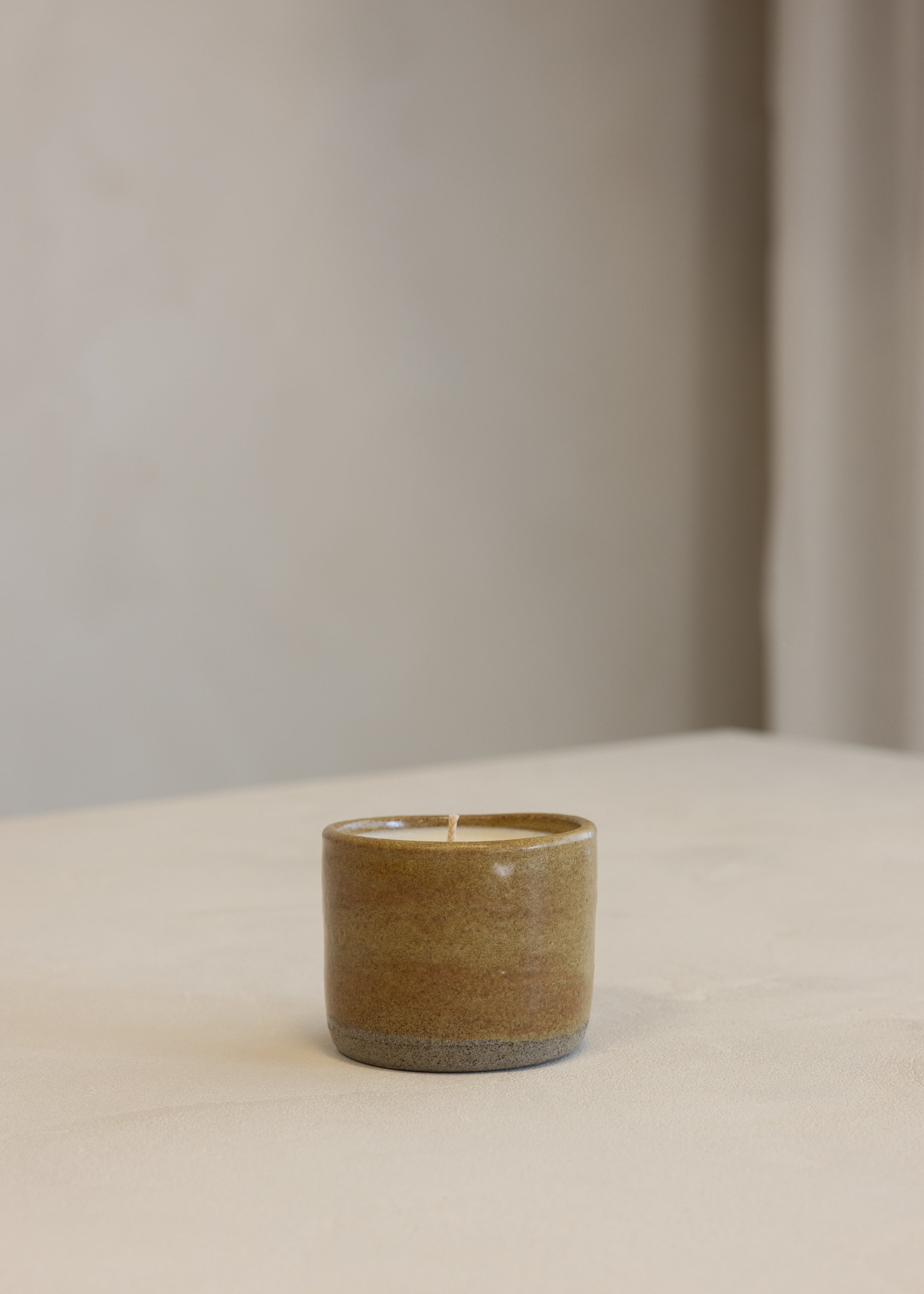 Small Candle - Rustic Mustard