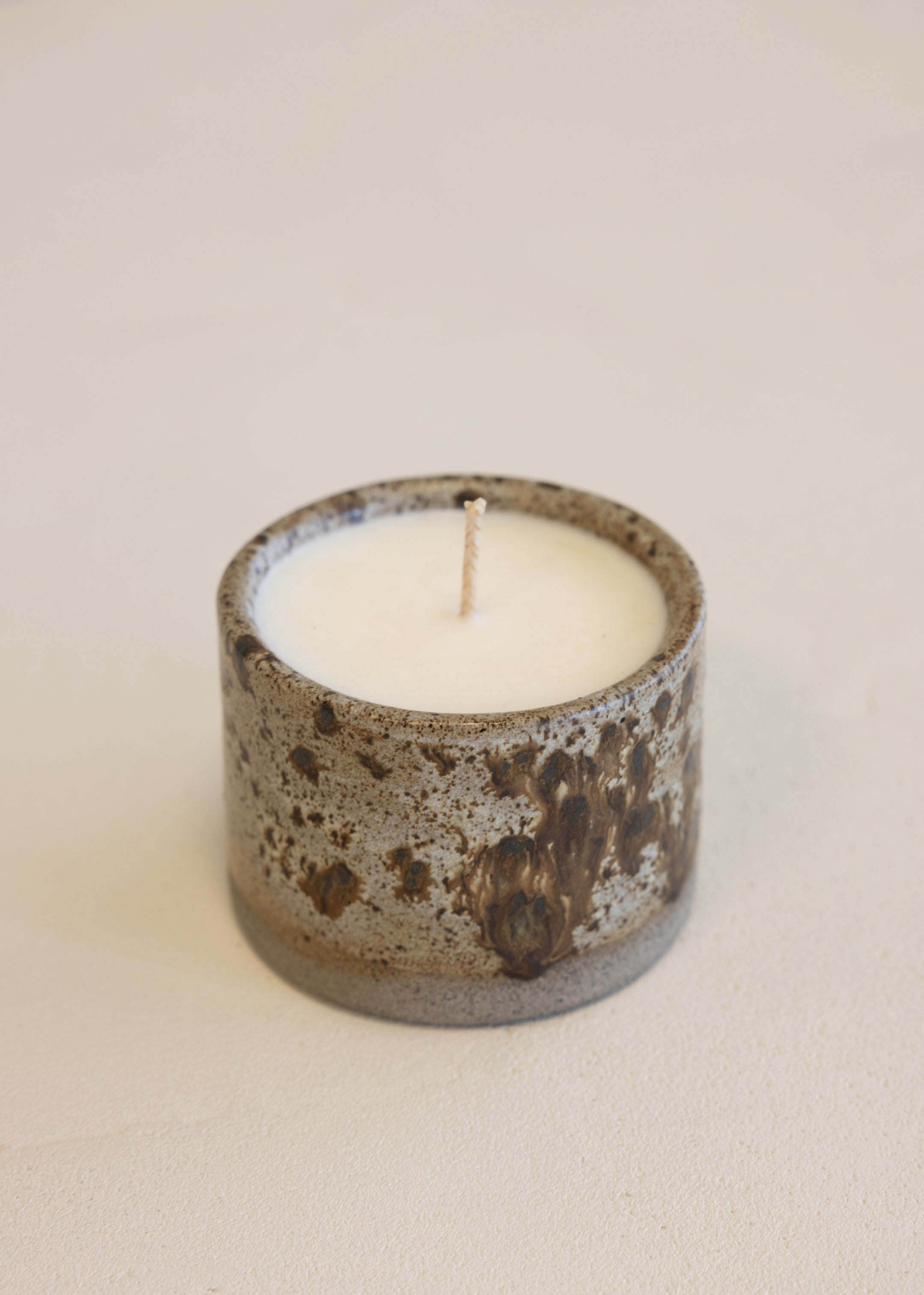 Small Candle - Rustic Wood